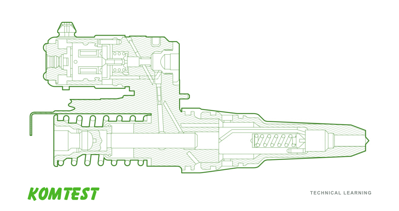 Example unit injector in section